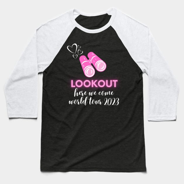 scentsy lookout, here we come, world tour 2023 Baseball T-Shirt by scentsySMELL